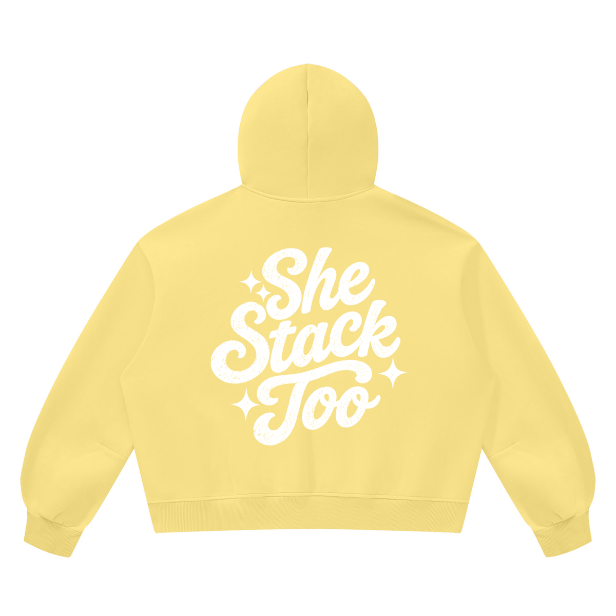 SS2 bubble gum Vintage Wash Boxy Fleece Hoodie