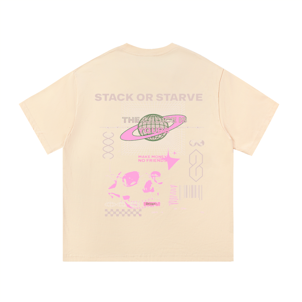 Stack Or Starve “Owl” Essential Cotton T-Shirt