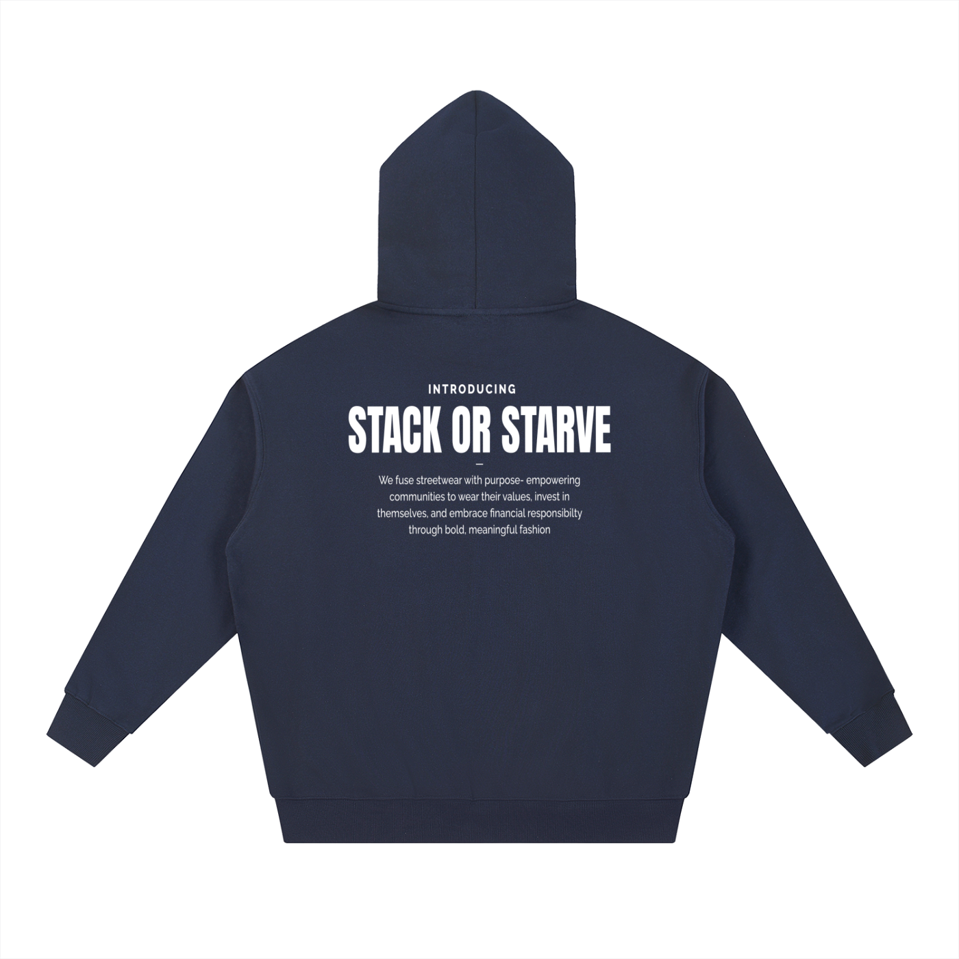 Stack Or Starve Teach Young Essential Heavyweight Hoodie