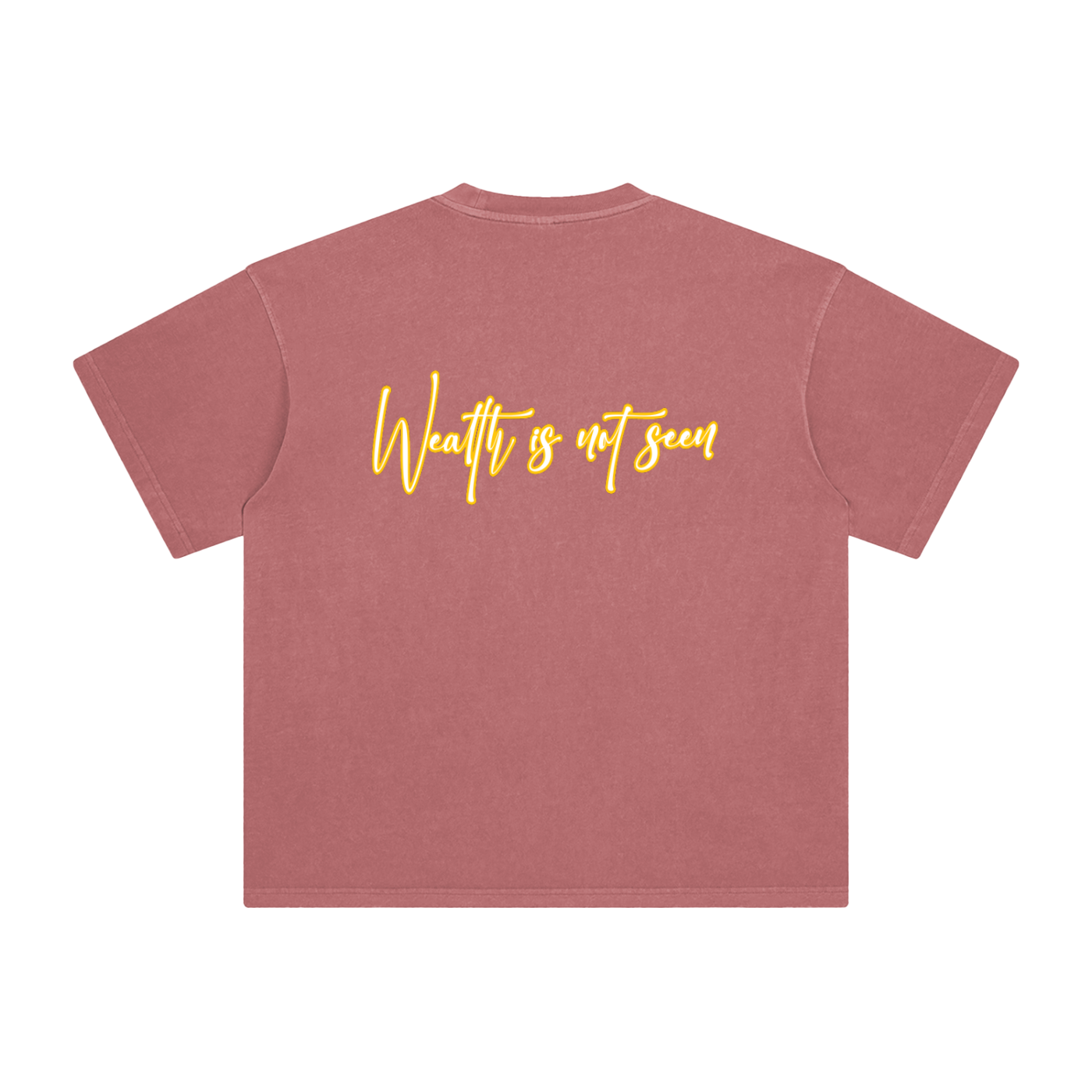 Stack or Starve “Wealth Is Not Seen” Emoji Tee