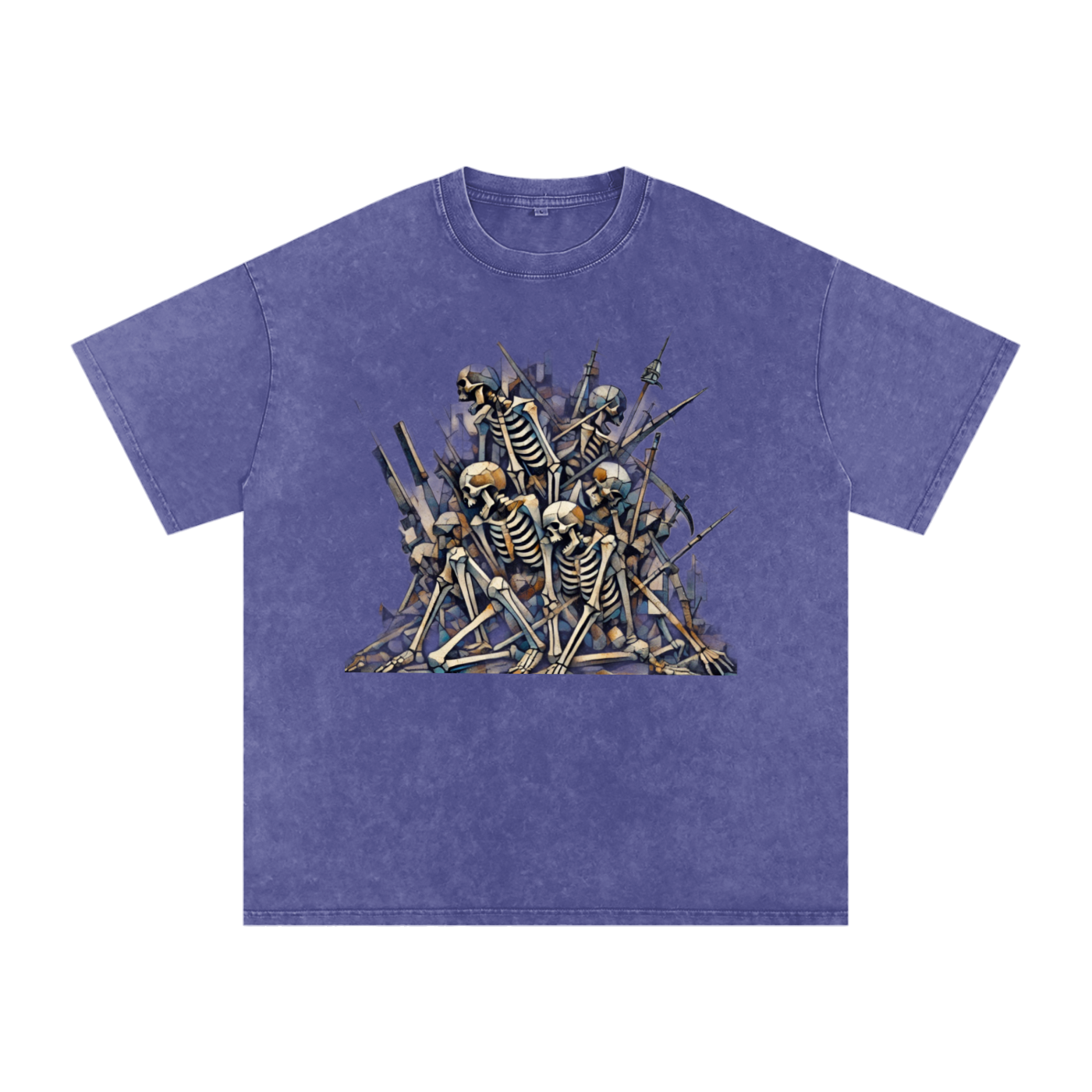 Stack or Starve “No Grey Area” Skeleton War Graphic Tee