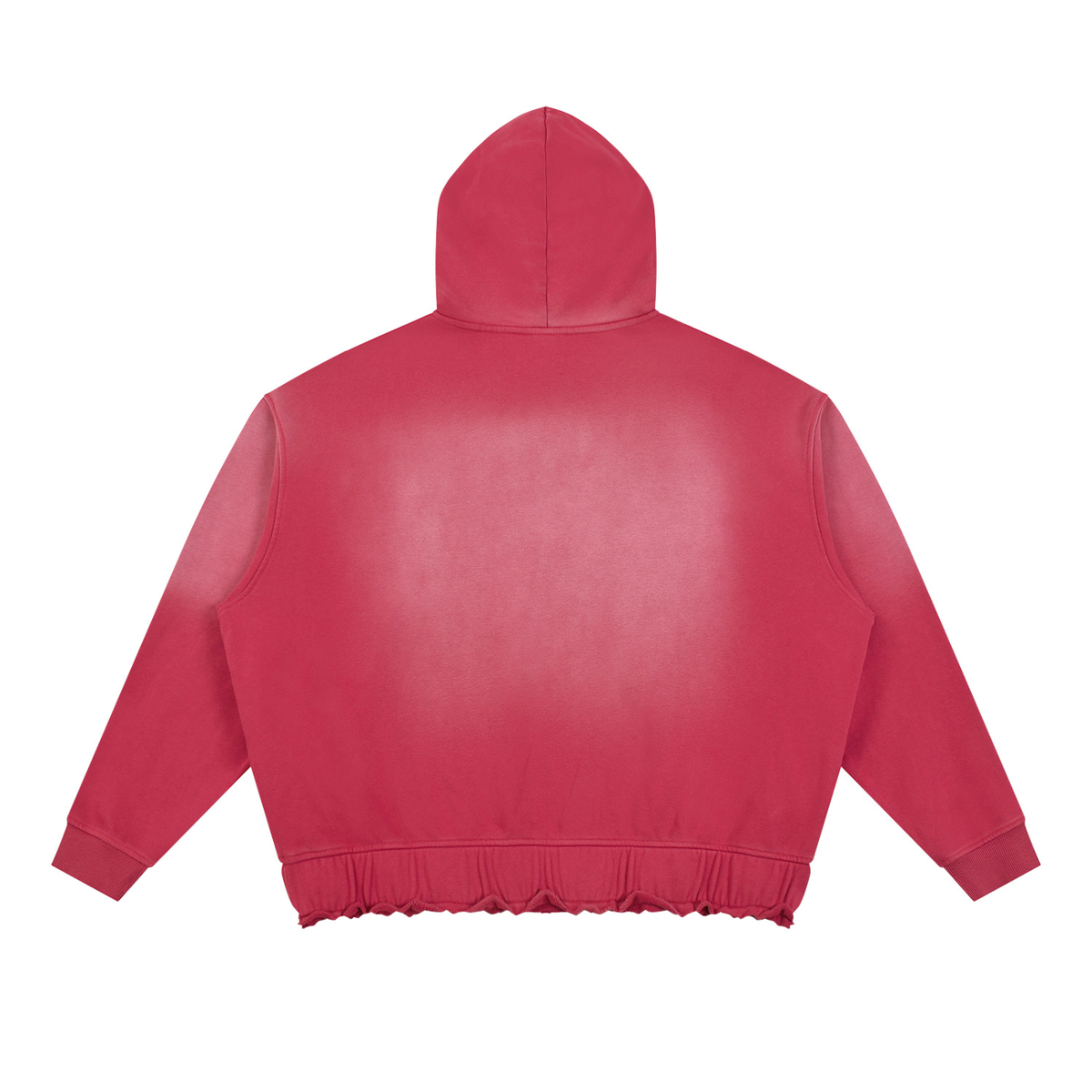 Scribe Unisex Sunfade Ripped Boxy Hoodie