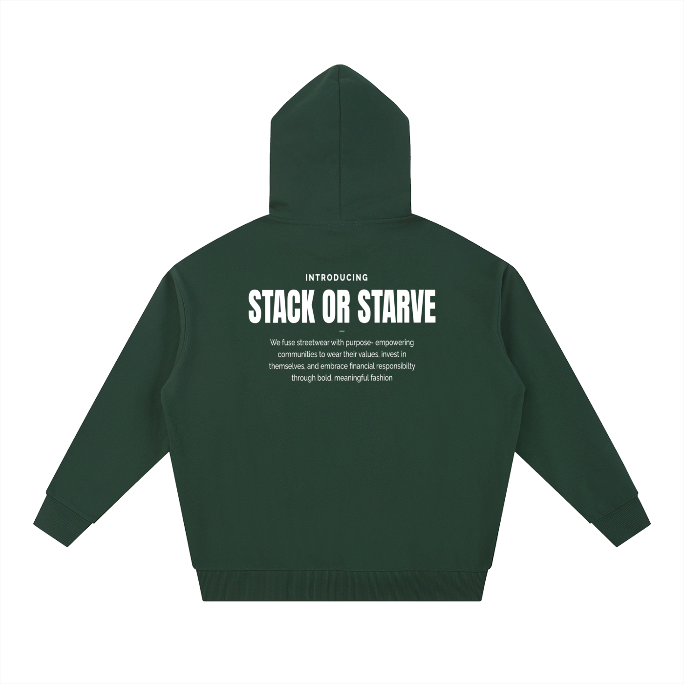 Stack Or Starve Teach Young Essential Heavyweight Hoodie