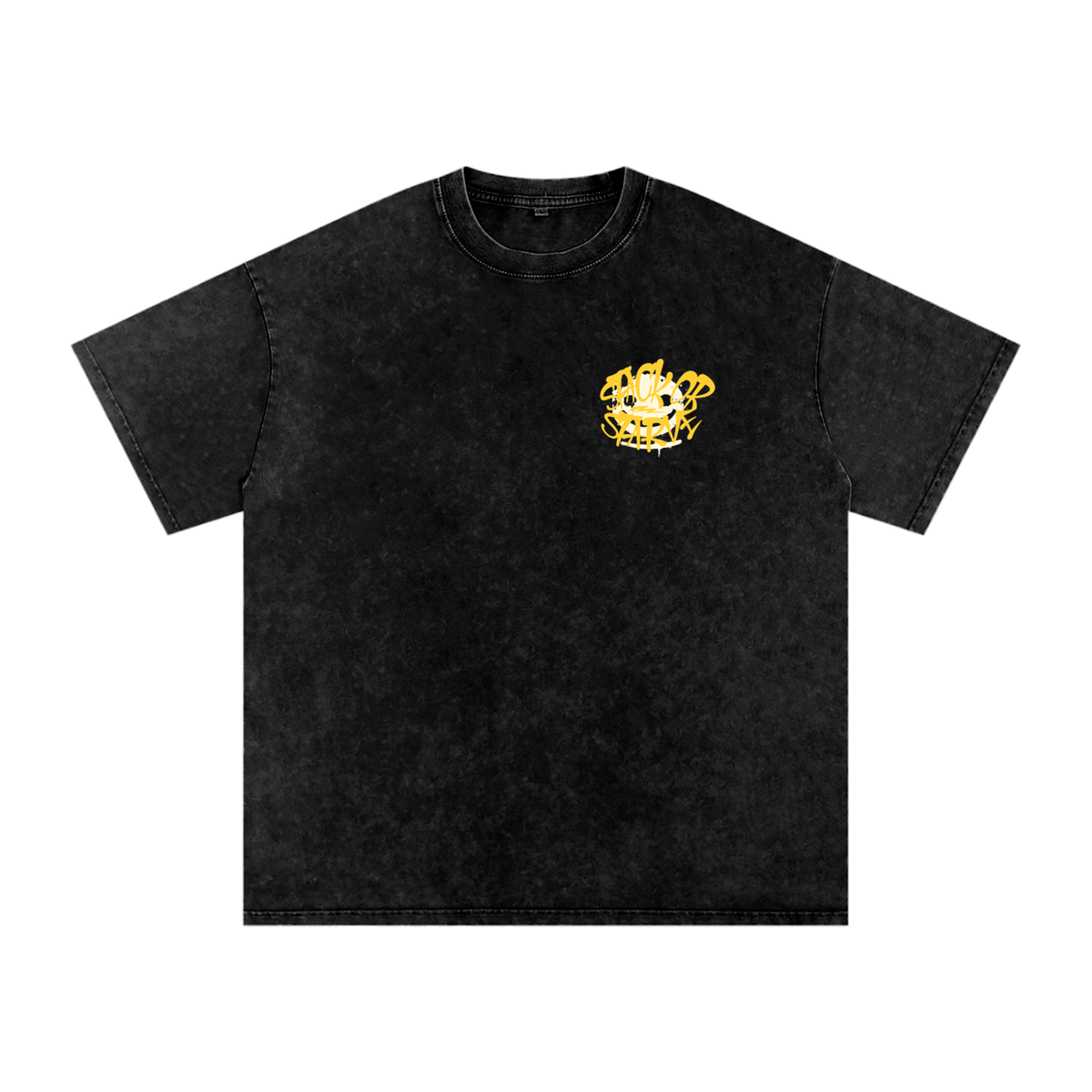 Stack Or Starve “Pirate” Snow Washed Oversized Cotton T-Shirt