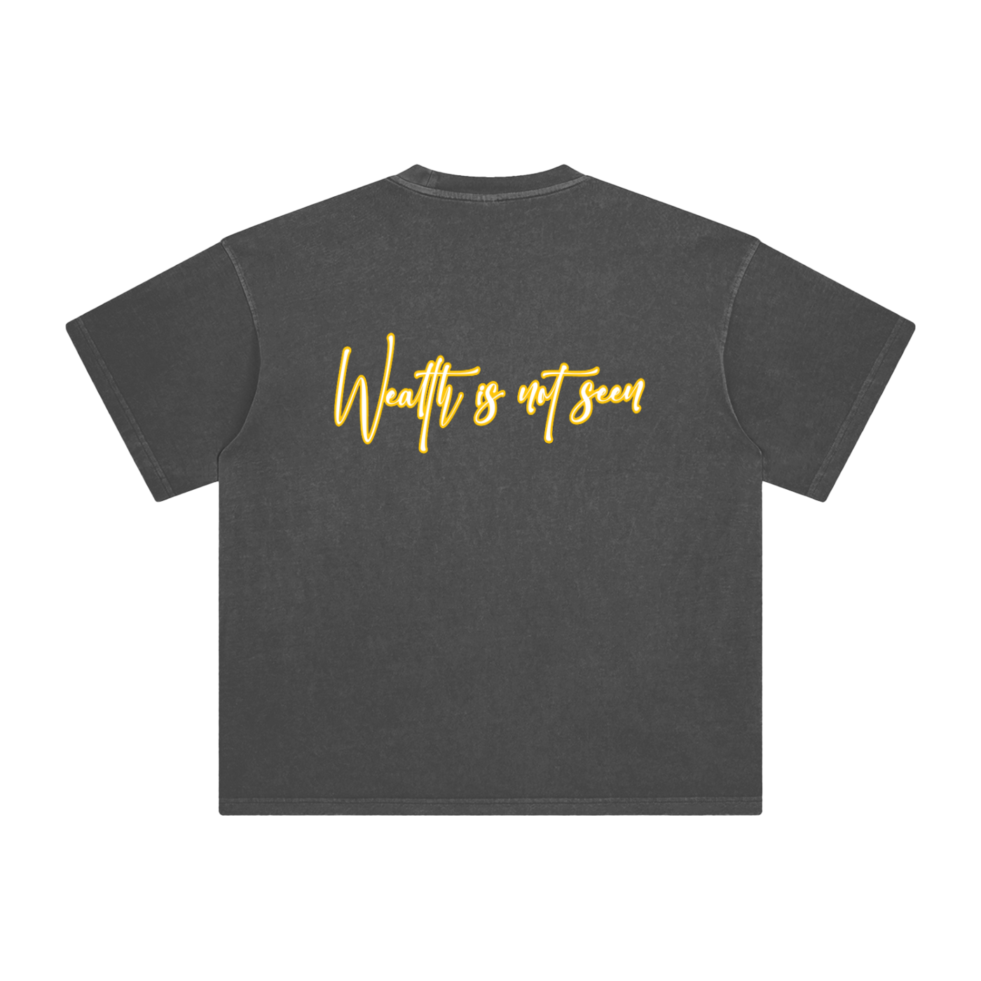 Stack or Starve “Wealth Is Not Seen” Emoji Tee