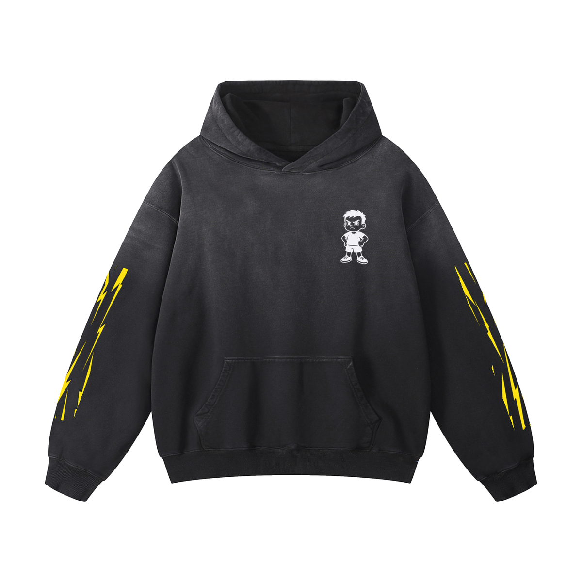 Stack Or Starve “Space Man” Heavyweight Sunfade Oversized Hoodie