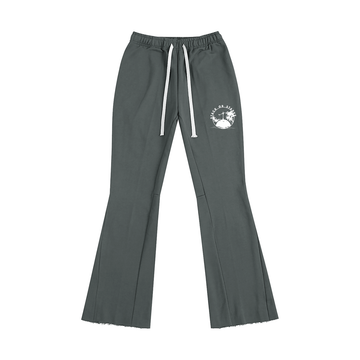 Stack or Starve Flared Track Pants – Island Logo Edition