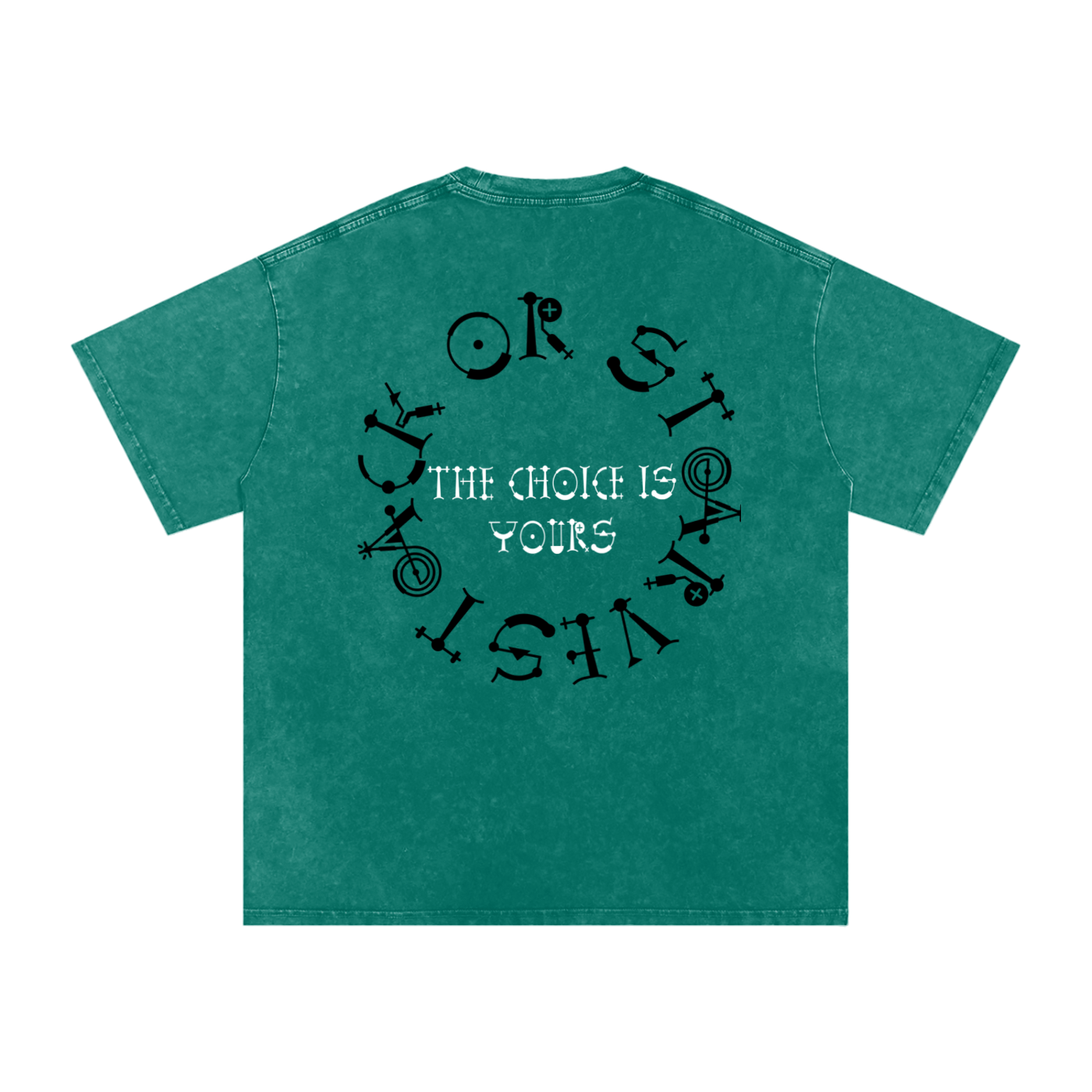 Stack or Starve “No Grey Area” Skeleton War Graphic Tee