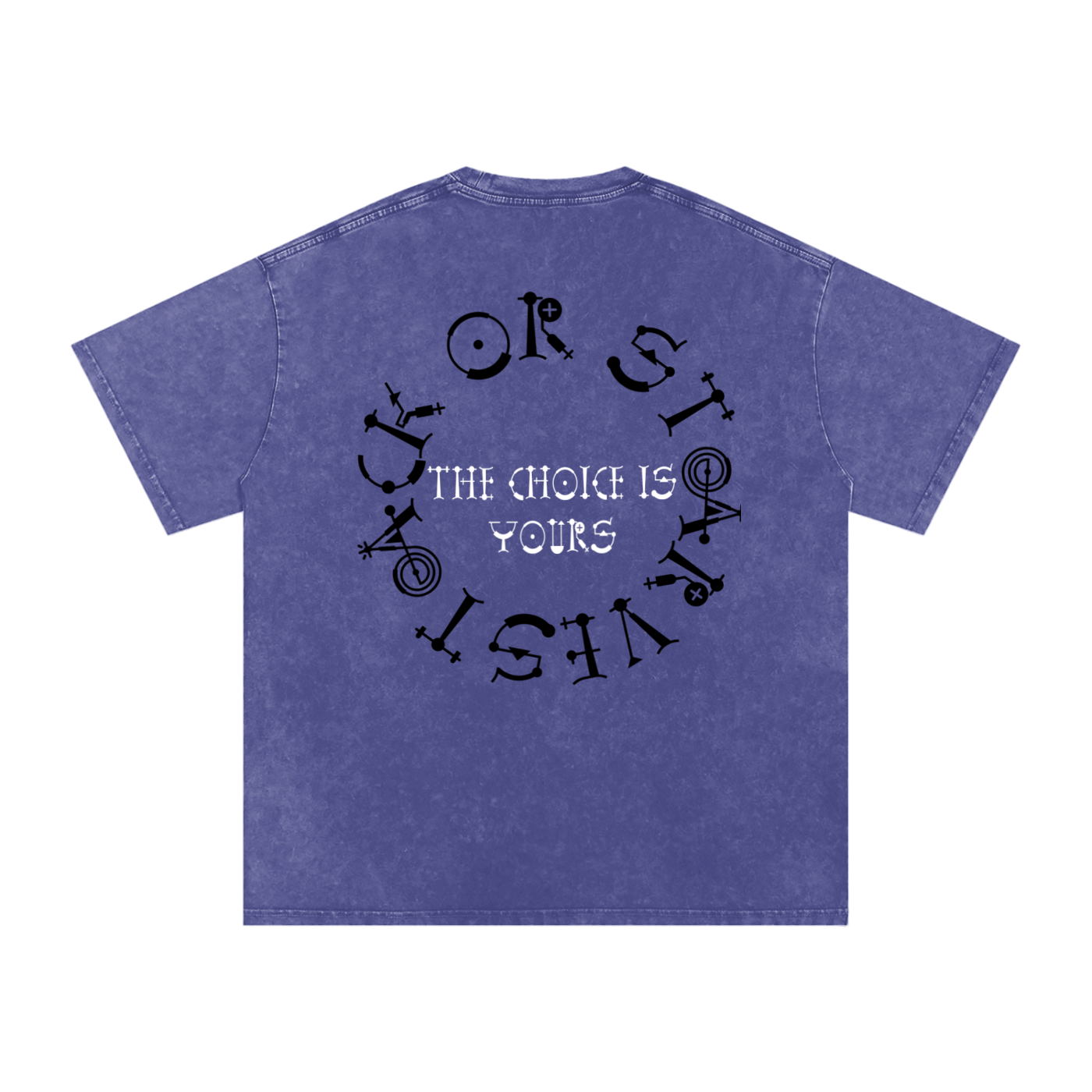 Stack or Starve “No Grey Area” Skeleton War Graphic Tee