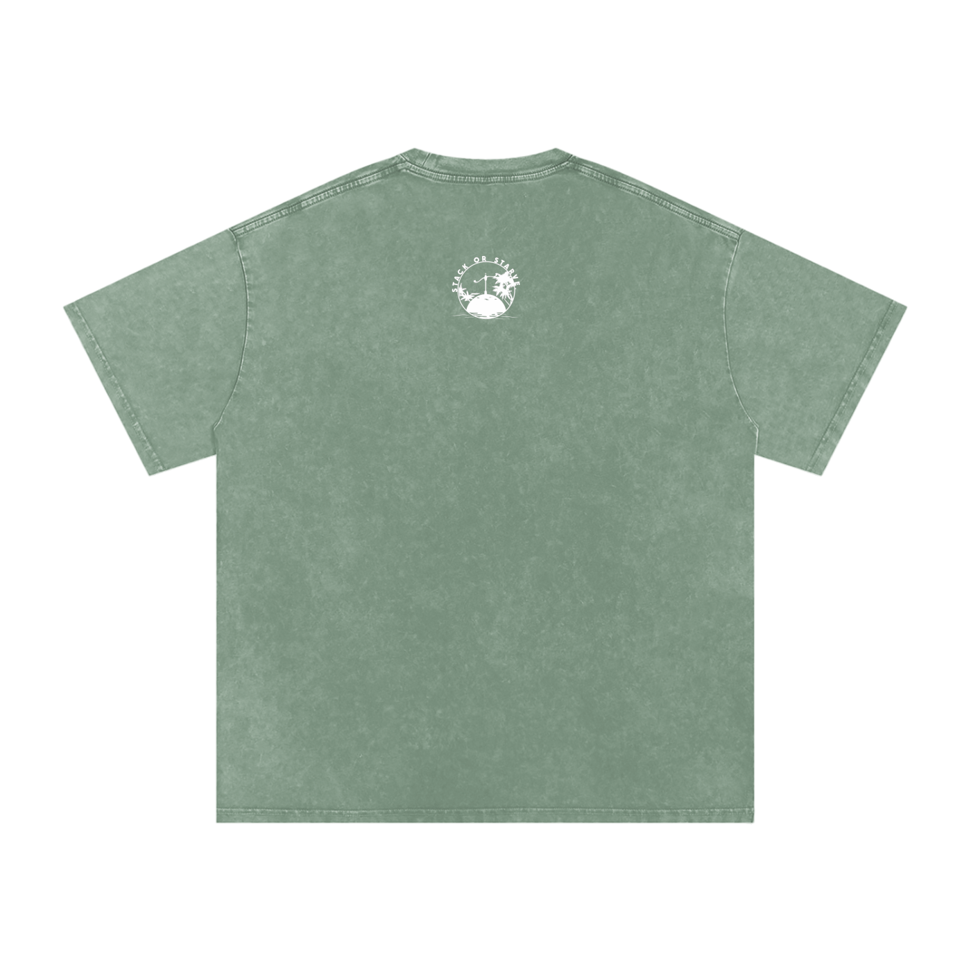 Stack Or Starve NBA retro Snow Washed Oversized Cotton T-Shirt