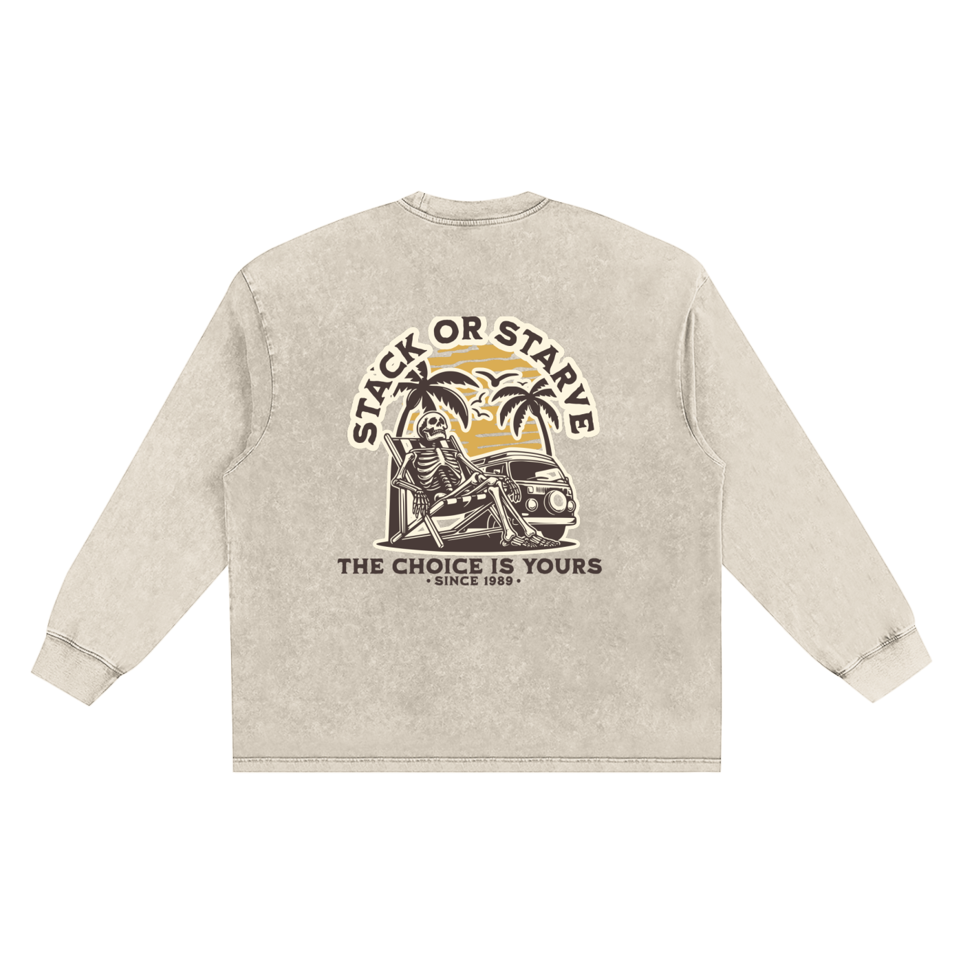 Stack Or Starve “The Choice Is Yours” Vintage Crewneck