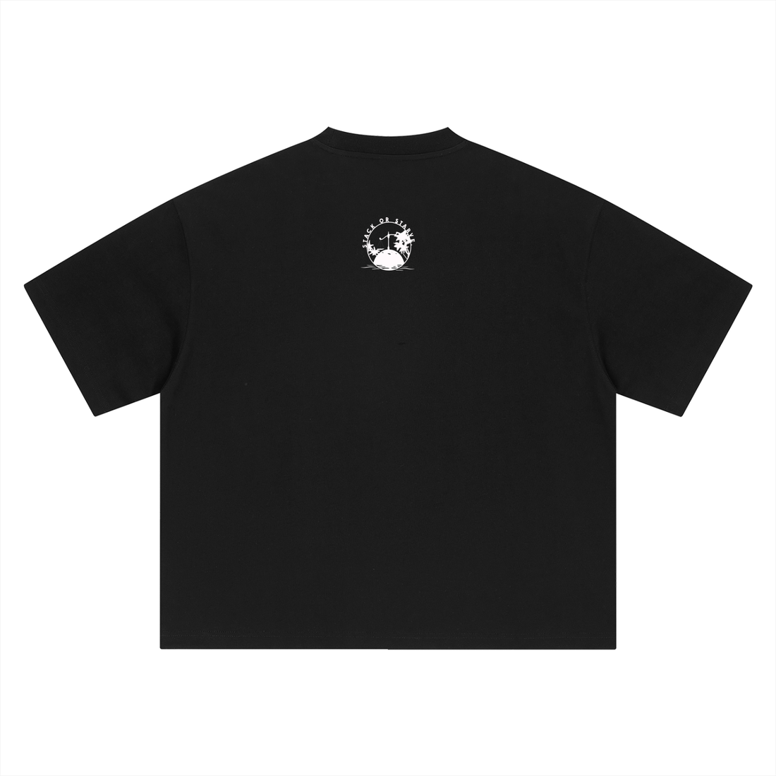 Stack or Starve “Culture. Madness. Motion.” Oversized Graphic Tee — Black