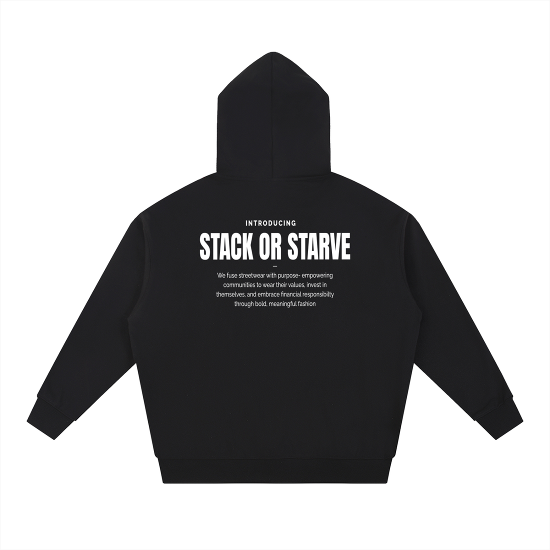 Stack Or Starve Teach Young Essential Heavyweight Hoodie