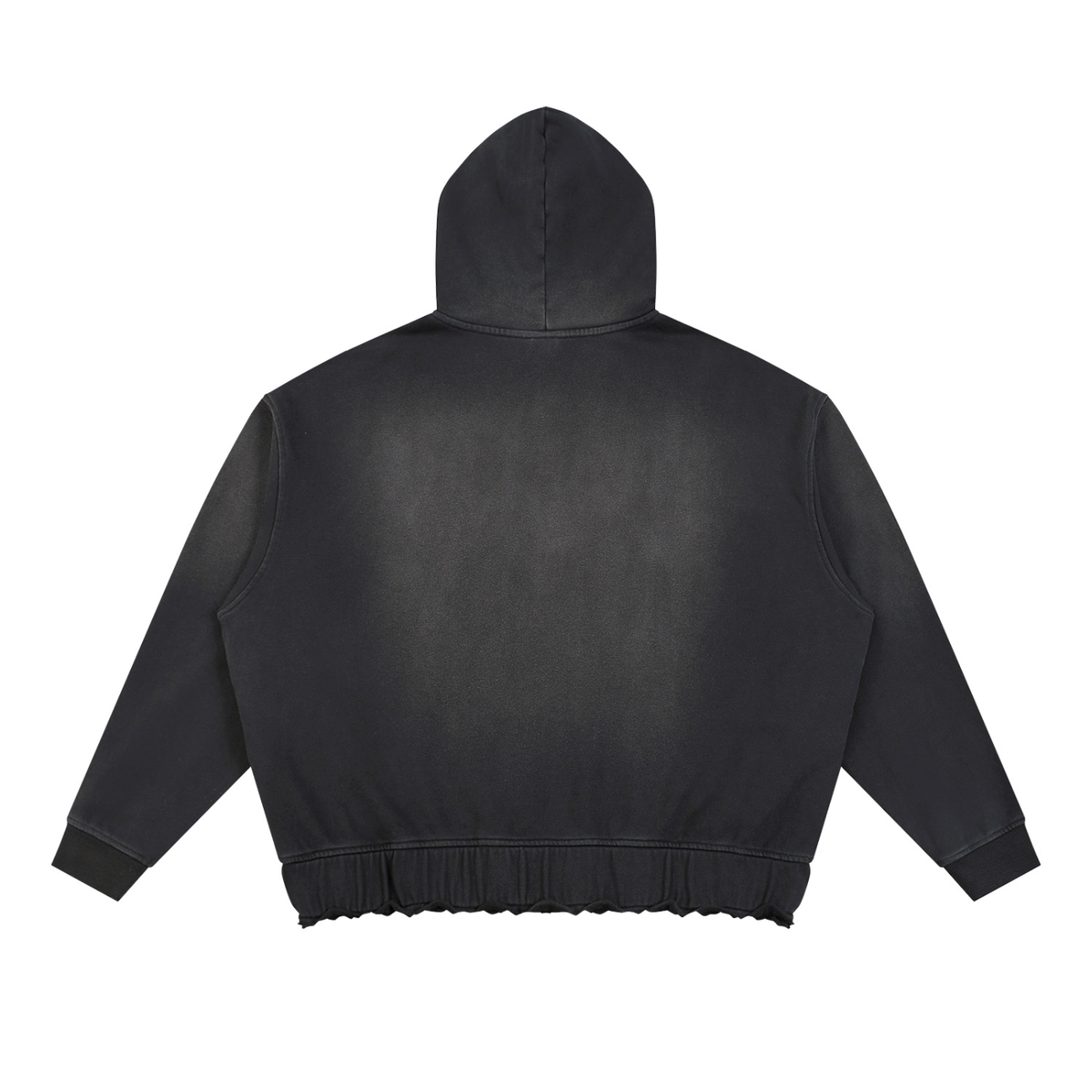 Scribe Unisex Sunfade Ripped Boxy Hoodie