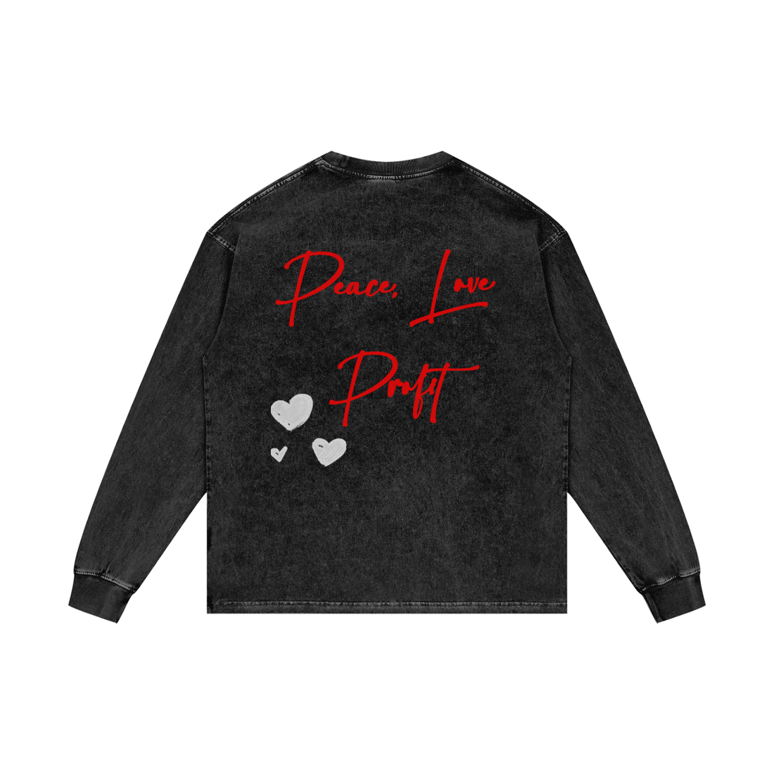 Acid Wash Oversize Long Sleeve T-Shirt