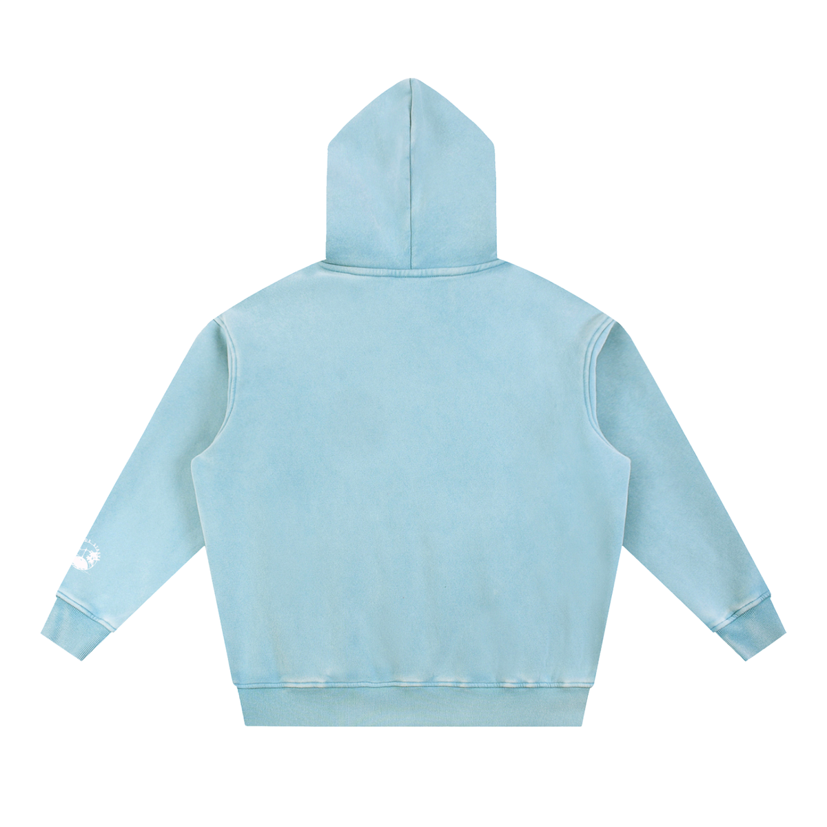 Stack or Starve “cursive” Snow Wash Fleece Oversize Hoodie