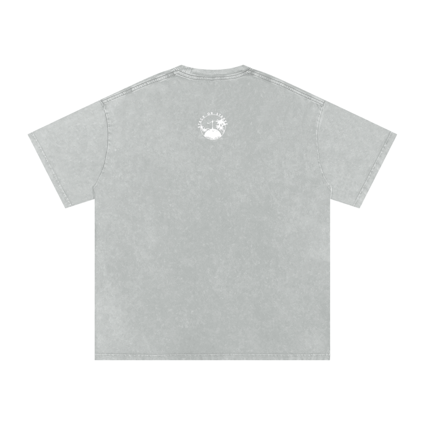 Stack Or Starve NBA retro Snow Washed Oversized Cotton T-Shirt