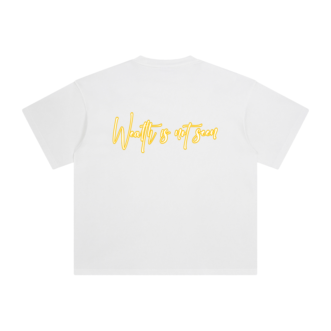 Stack or Starve “Wealth Is Not Seen” Emoji Tee