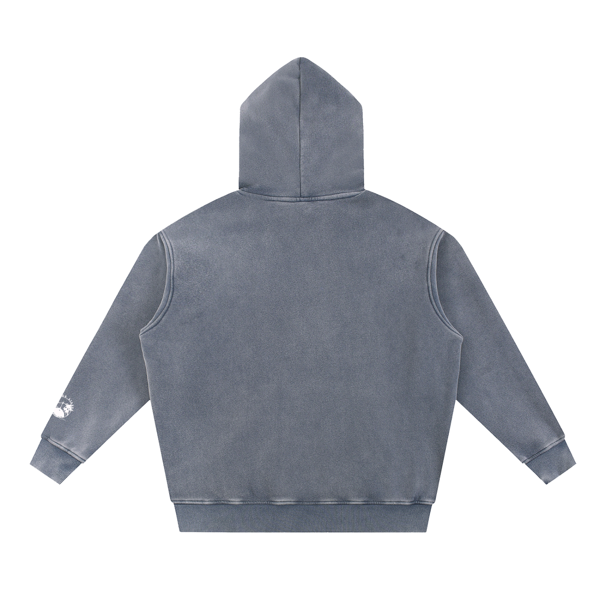 Stack or Starve “cursive” Snow Wash Fleece Oversize Hoodie