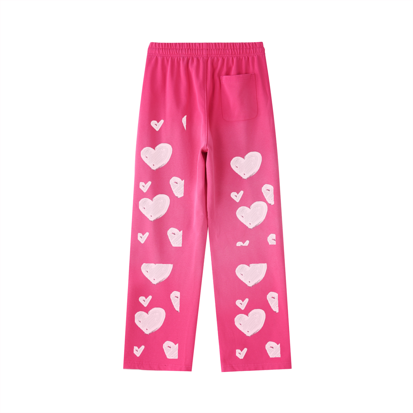 Vintage Washed Gradient Straight-Leg Sweatpants