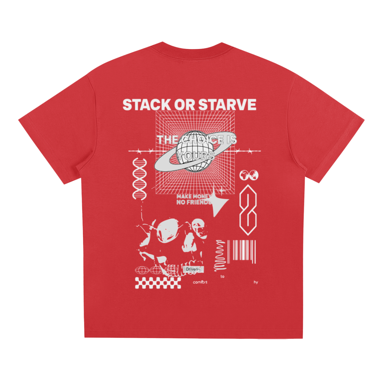 Stack Or Starve “Space Man”Sorona Quick-Dry Cooling T-Shirt