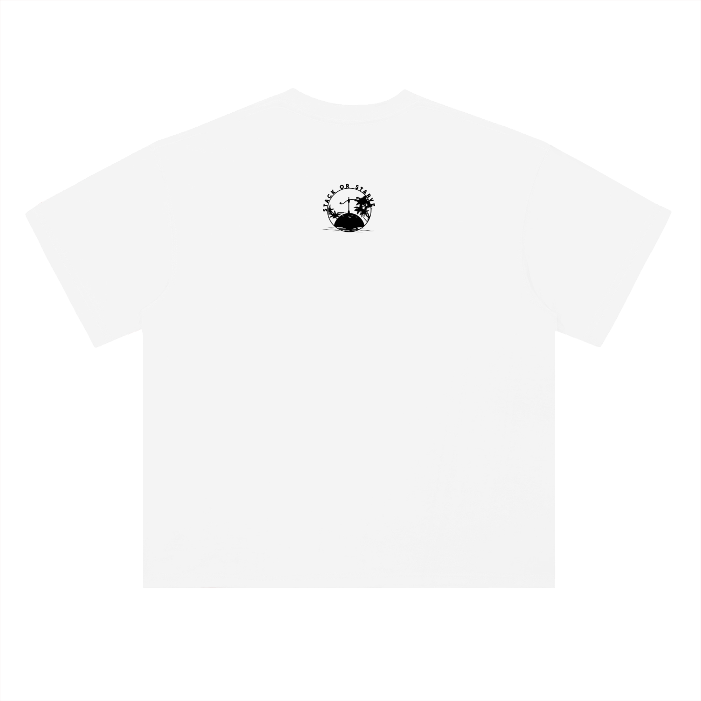 Stack Or Starve Alternative Heavyweight Drop Shoulder Cotton T-Shirt