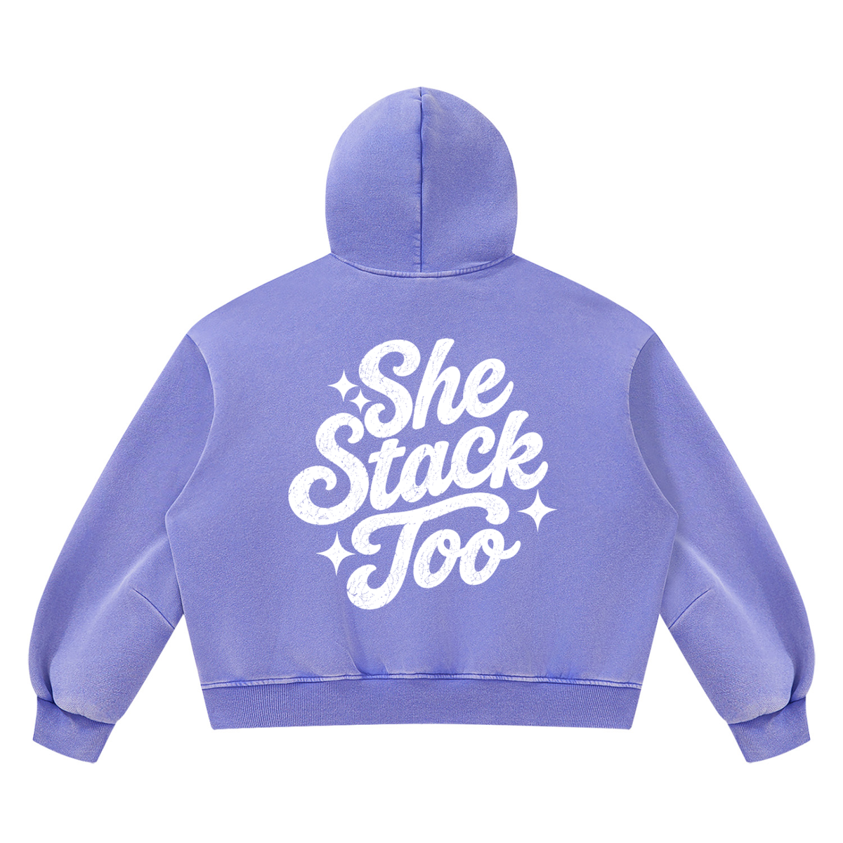 SS2 bubble gum Vintage Wash Boxy Fleece Hoodie