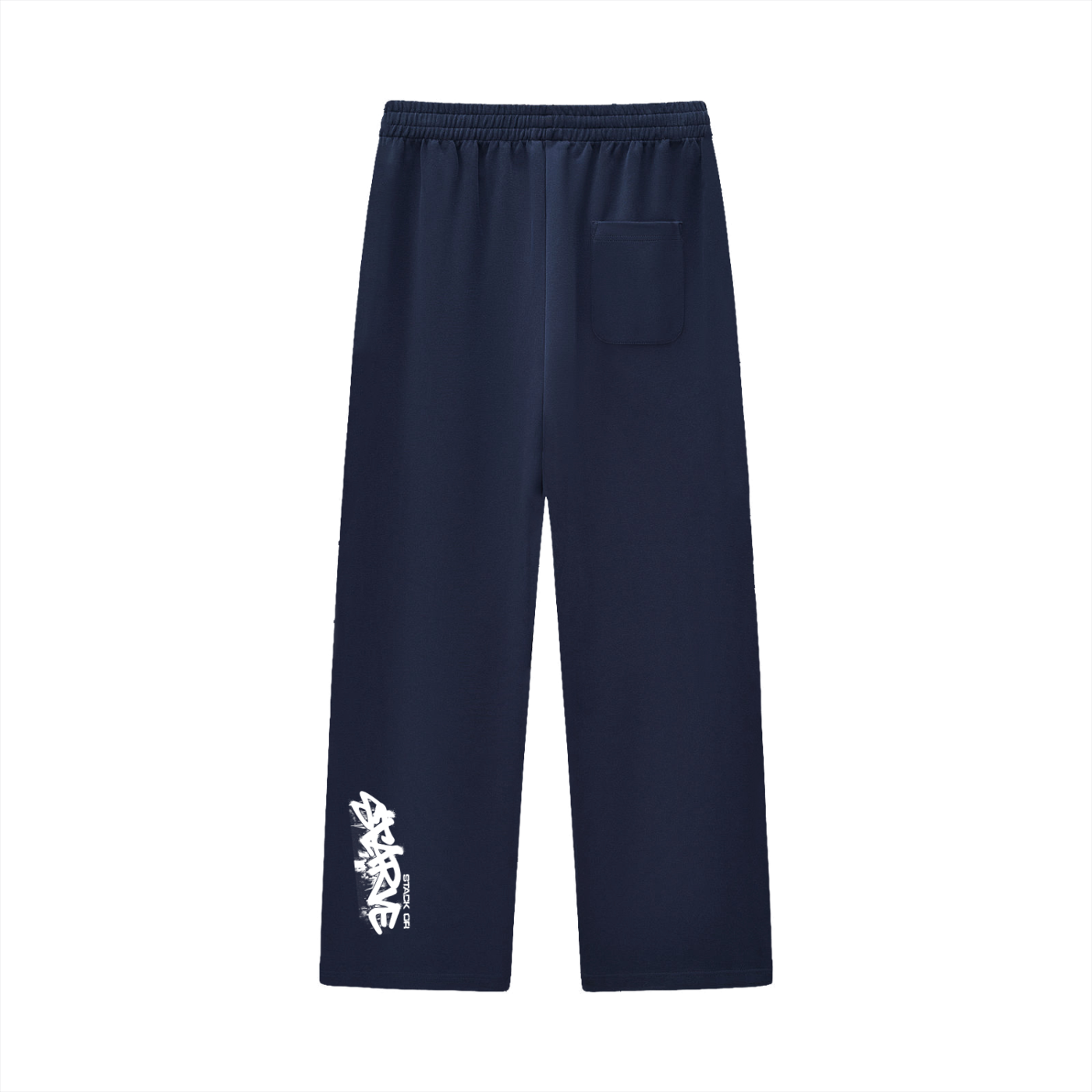 Curved Stripe Straight Sweatpants
