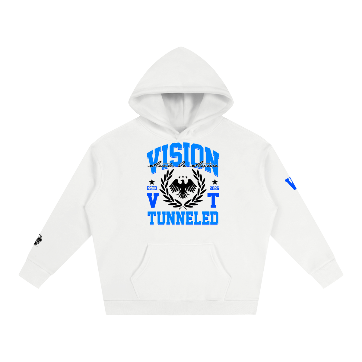 SOS Vision tunneled Oversize Fleeced Hoodie