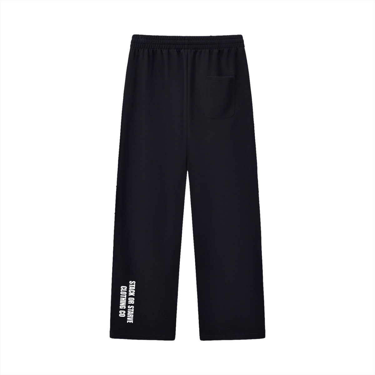 Stack Or Starve “owl” Curved Stripe Straight Sweatpants