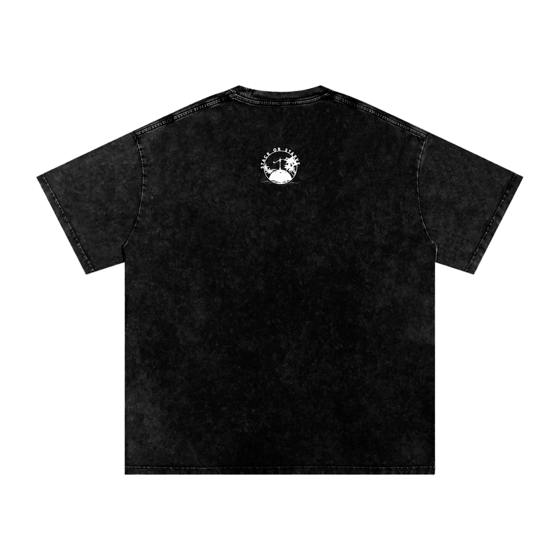 Stack Or Starve NBA retro Snow Washed Oversized Cotton T-Shirt