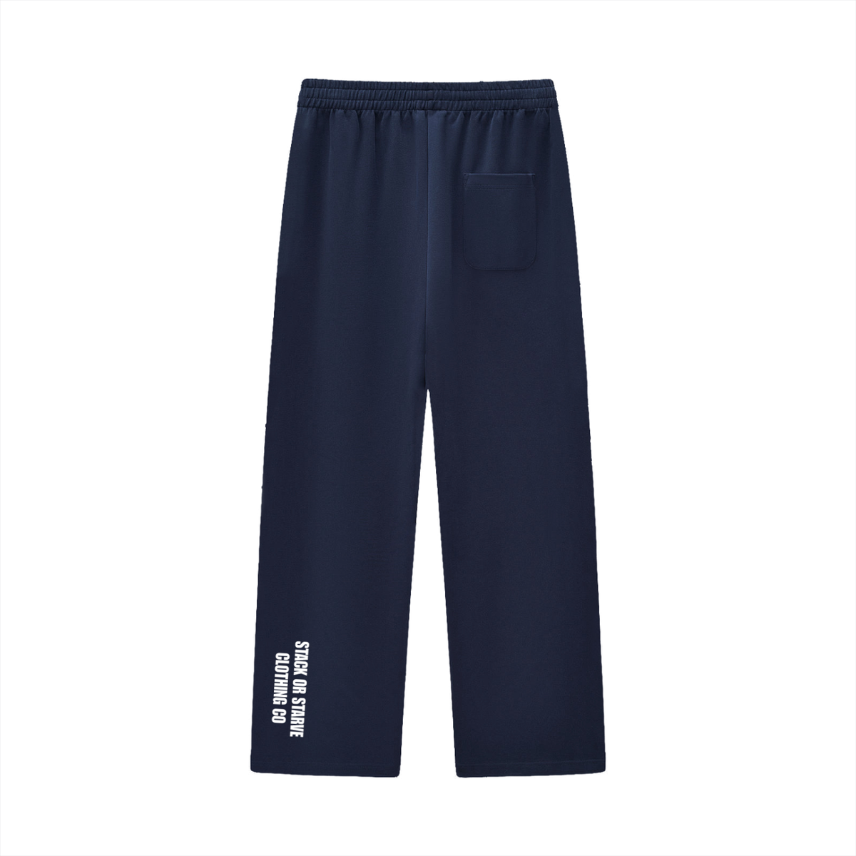 Stack Or Starve “owl” Curved Stripe Straight Sweatpants