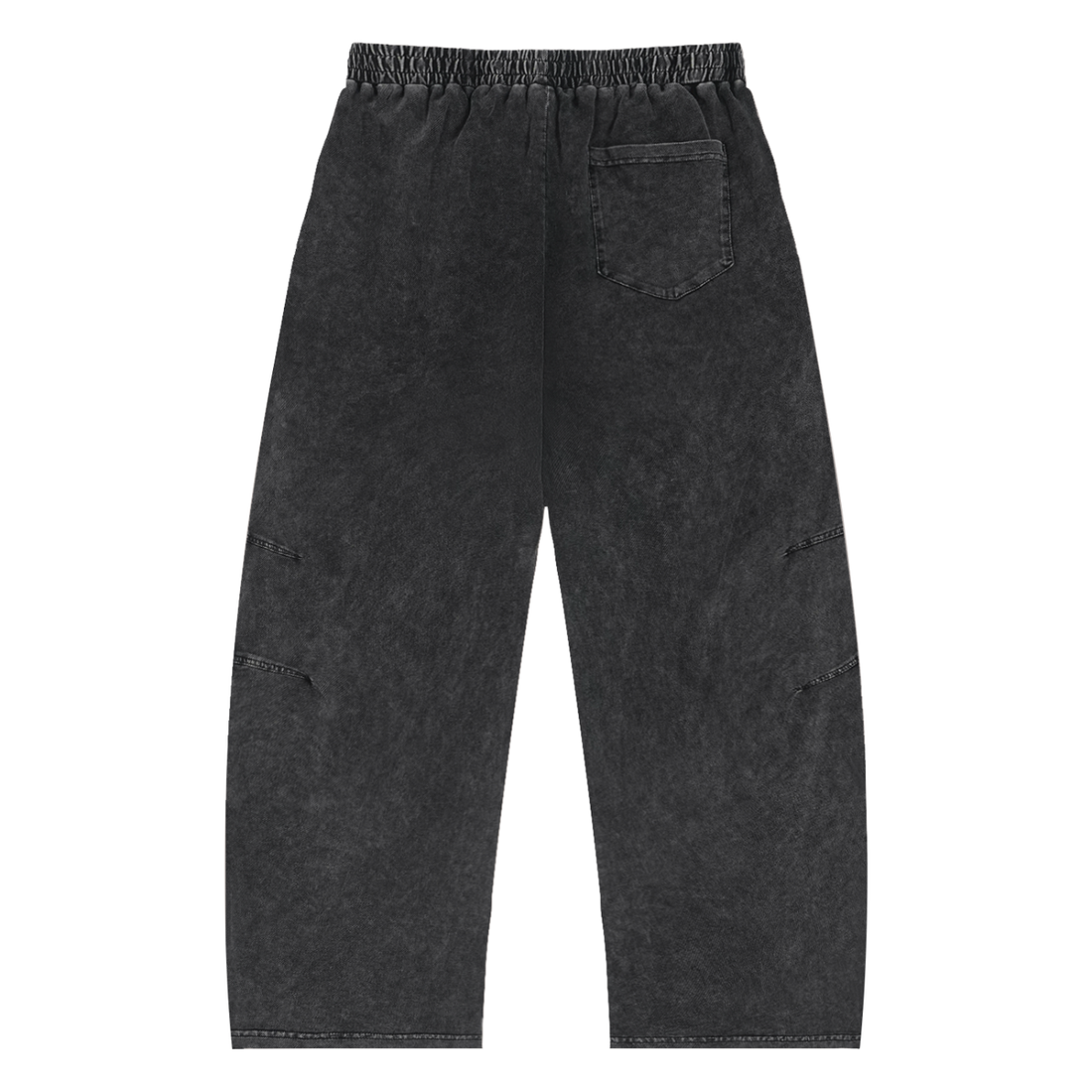 S.O.S. Palm Script Acid Wash Baggy Pants
