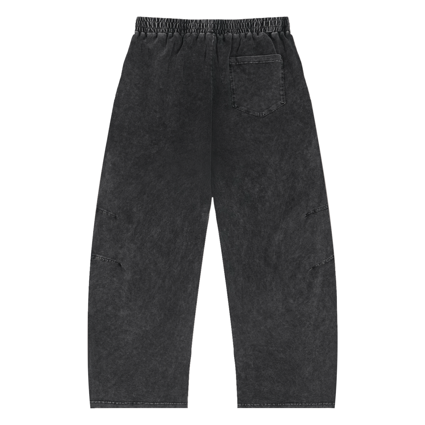 S.O.S. Palm Script Acid Wash Baggy Pants
