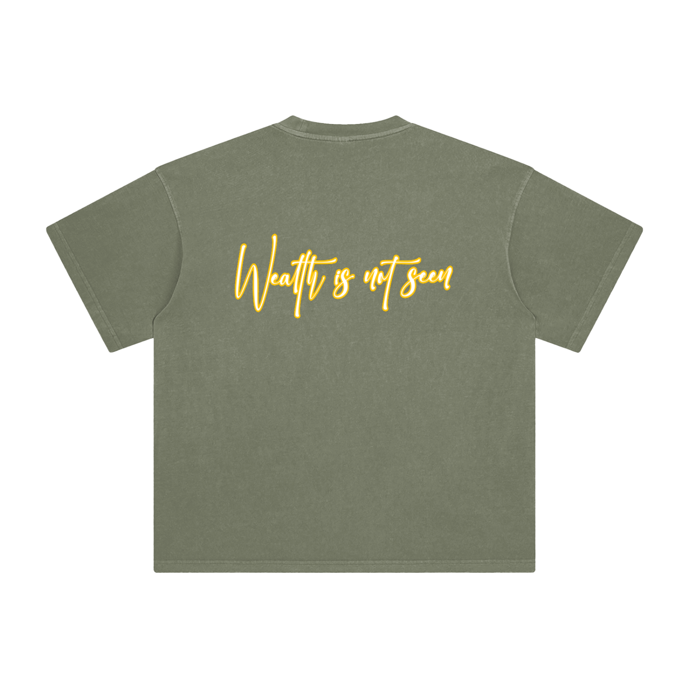 Stack or Starve “Wealth Is Not Seen” Emoji Tee