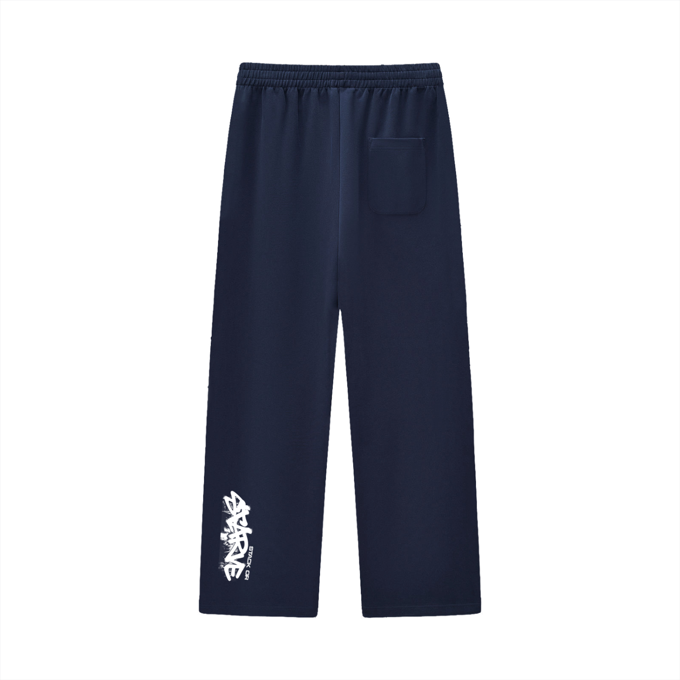 Curved Stripe Straight Sweatpants