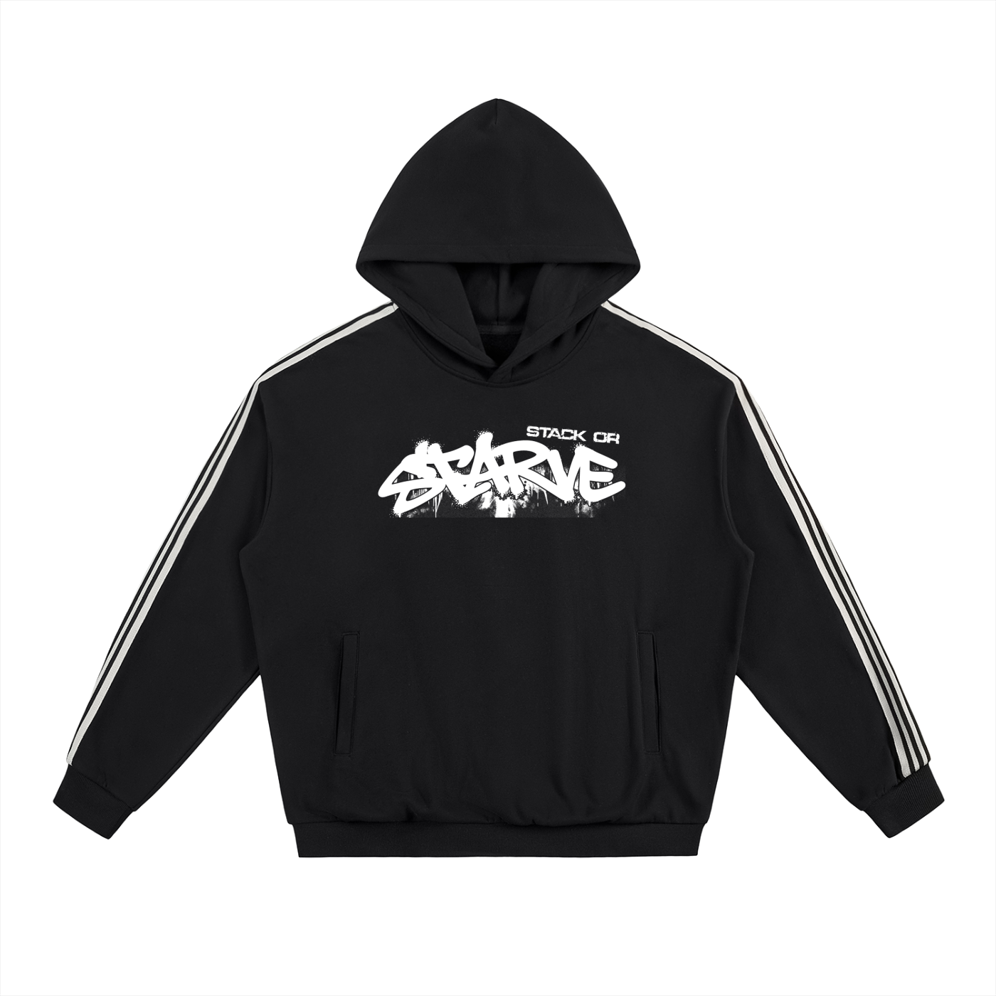 Side Stripe Drop-Shoulder Hoodie