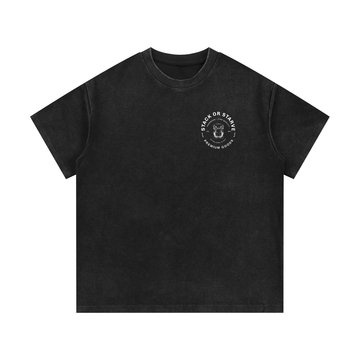 Stack Or  Starve Mineral Wash Waffle Knit T-Shirt