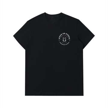 Stack or Starve “Premium Goods” Owl Logo Tee