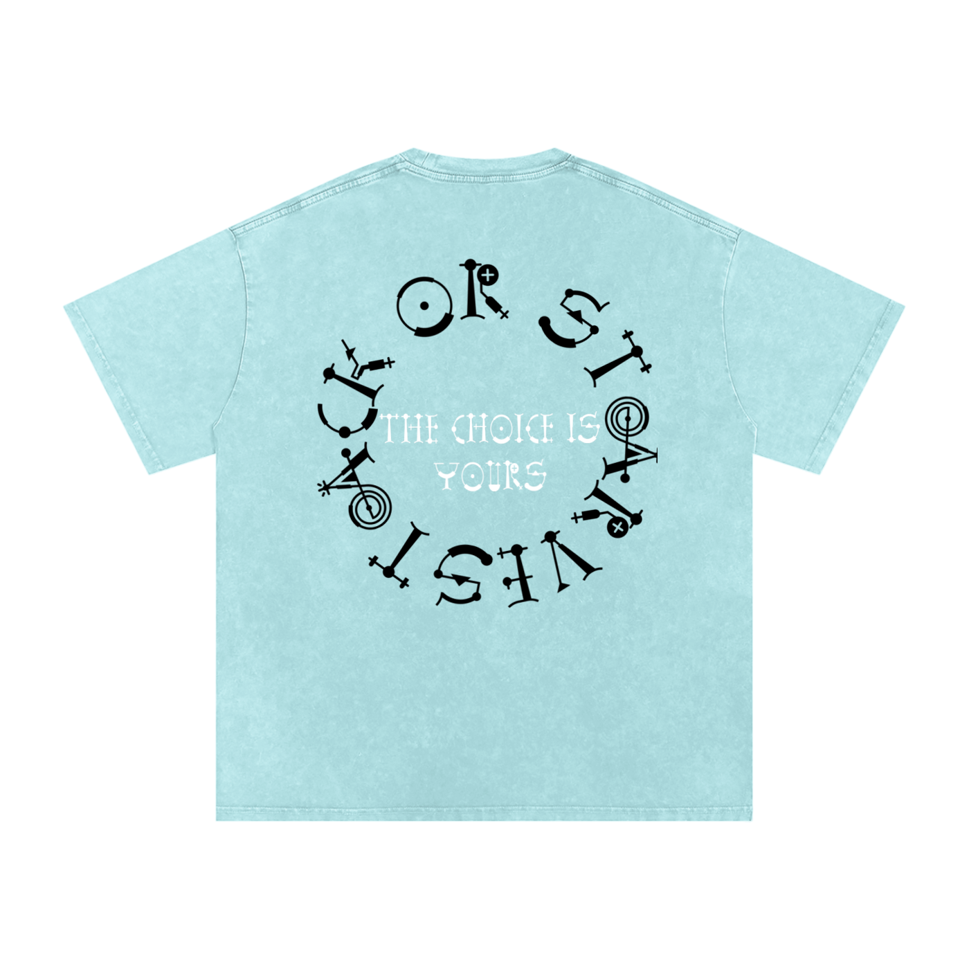 Stack or Starve “No Grey Area” Skeleton War Graphic Tee