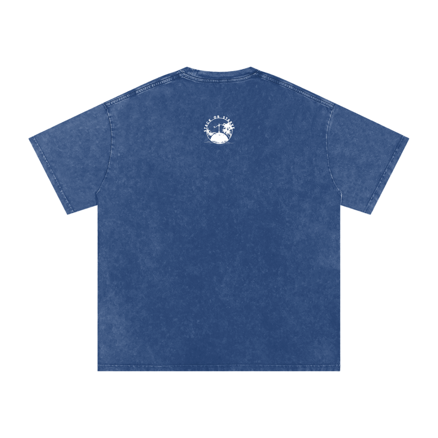 Stack Or Starve NBA retro Snow Washed Oversized Cotton T-Shirt