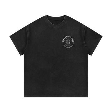 Mineral Wash Waffle Knit T-Shirt
