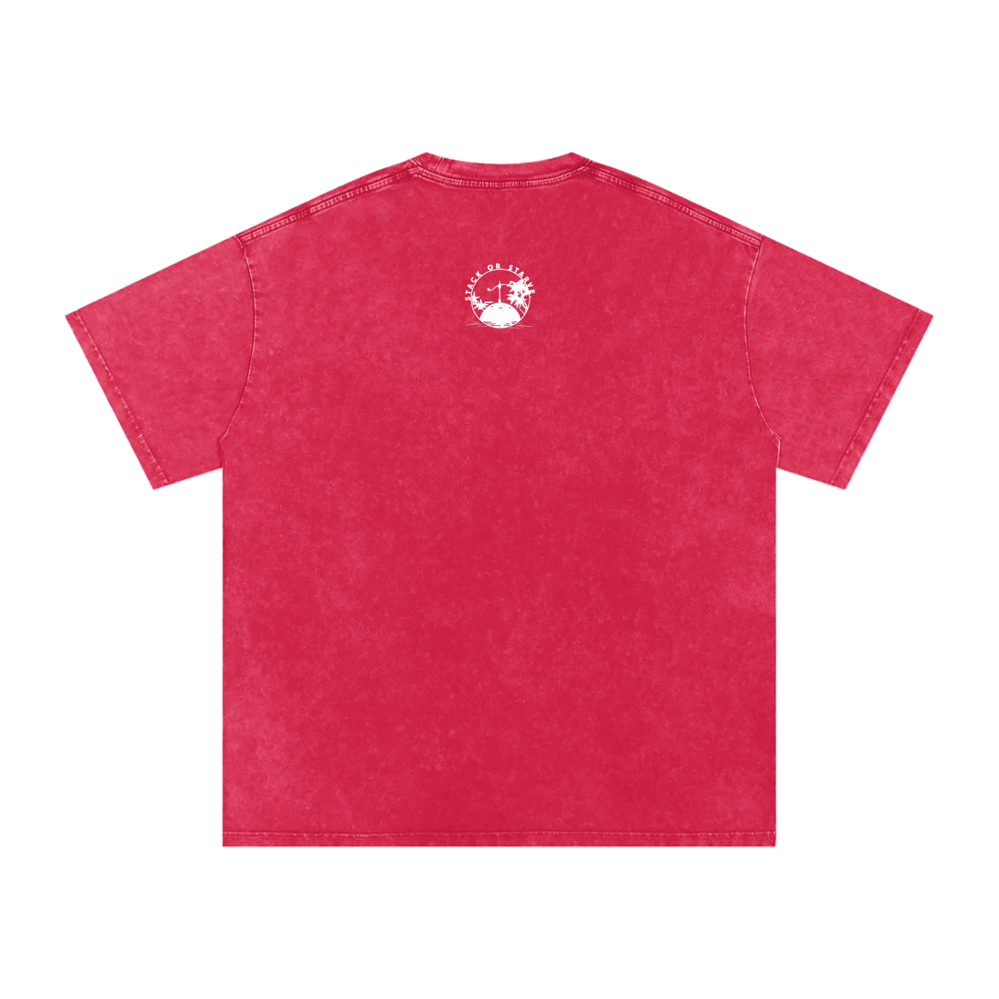 Stack Or Starve NBA retro Snow Washed Oversized Cotton T-Shirt