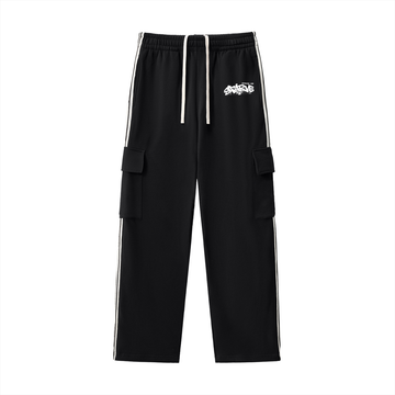 Side Stripe Straight-Leg Pants