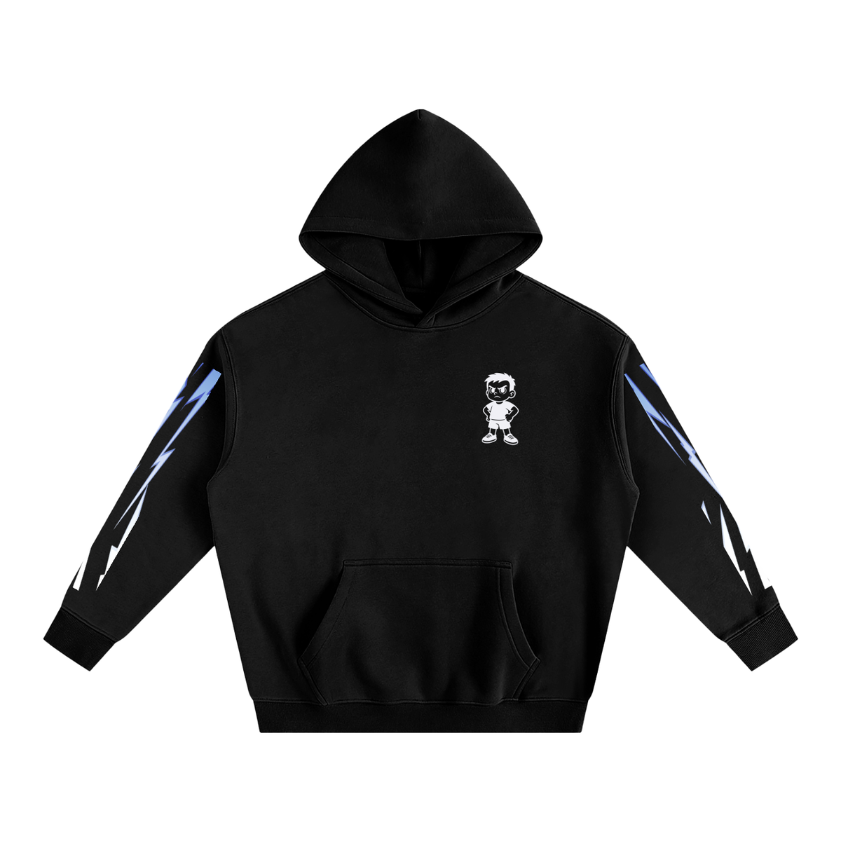Stack Or Starve “space man” Oversize Fleeced Hoodie