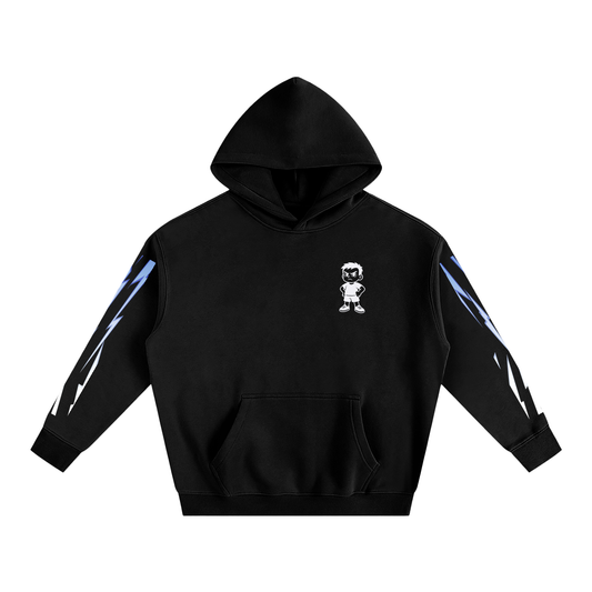 Stack Or Starve “space man” Oversize Fleeced Hoodie