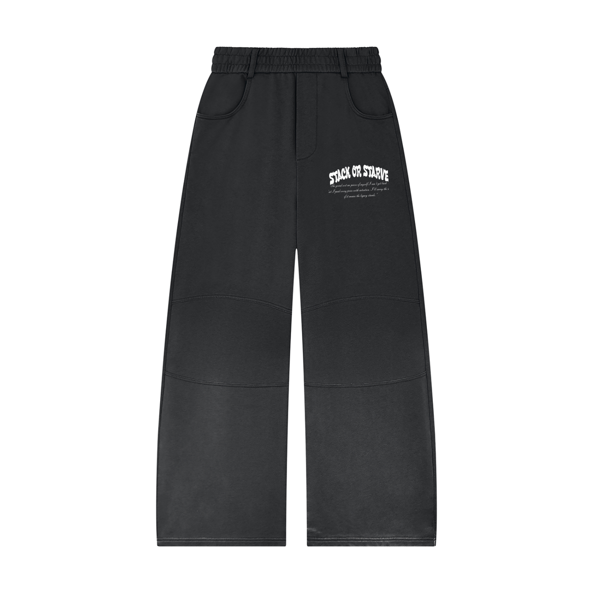 Scribe Unisex Sunfade Paneled Barrel Leg Sweatpants