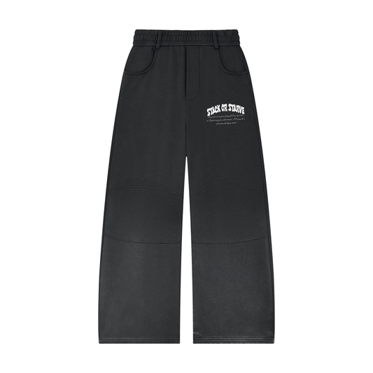 Scribe Unisex Sunfade Paneled Barrel Leg Sweatpants