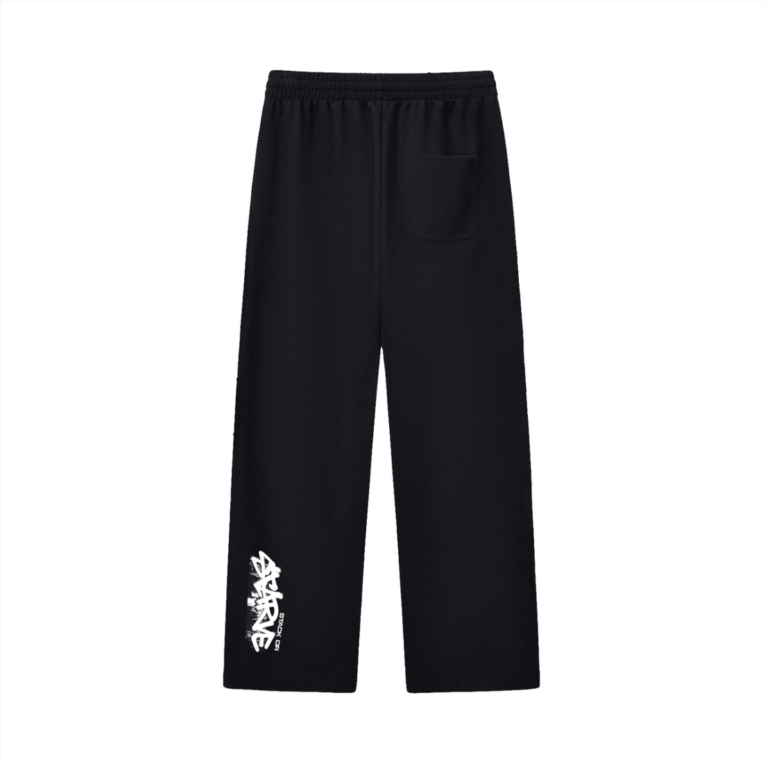 Curved Stripe Straight Sweatpants