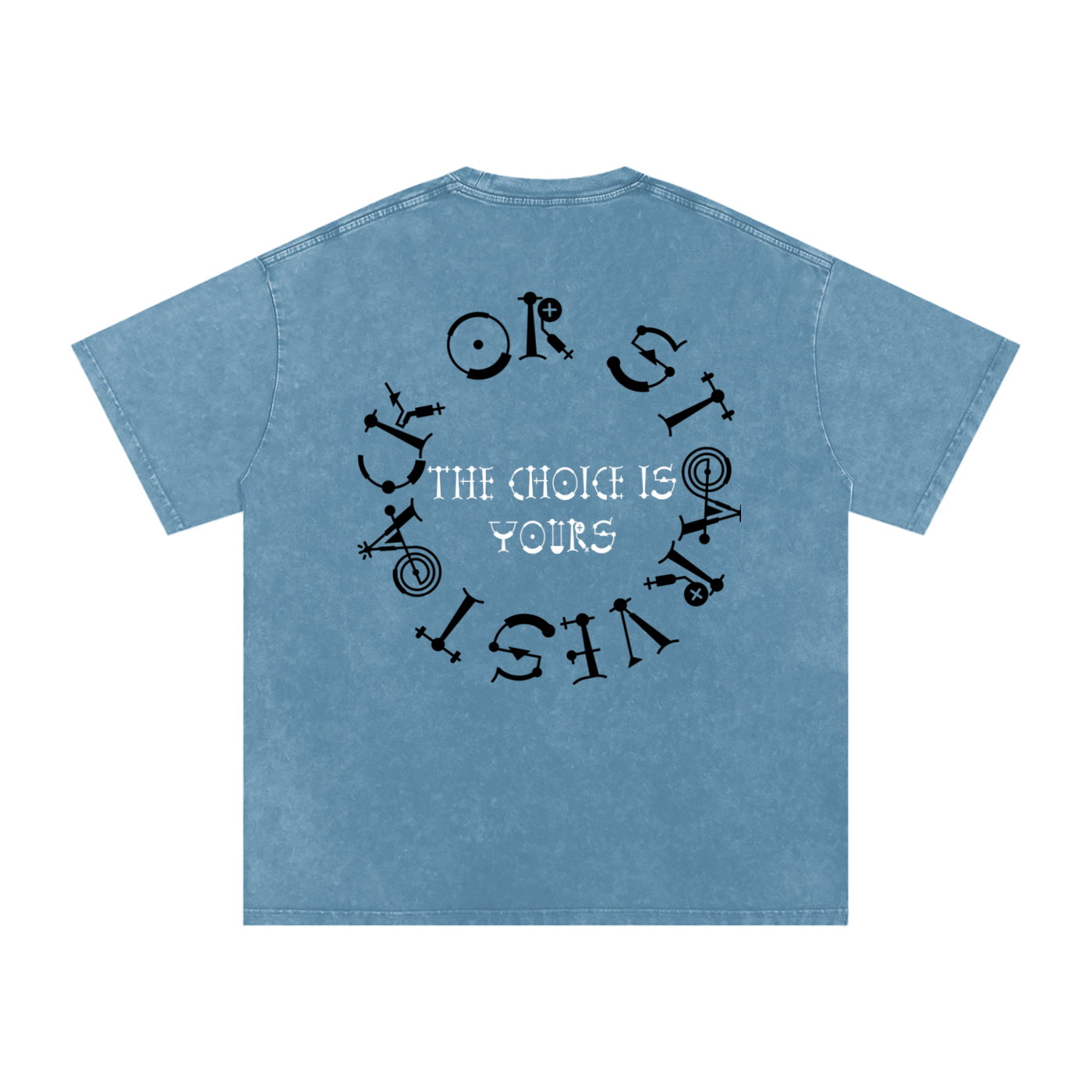 Stack or Starve “No Grey Area” Skeleton War Graphic Tee